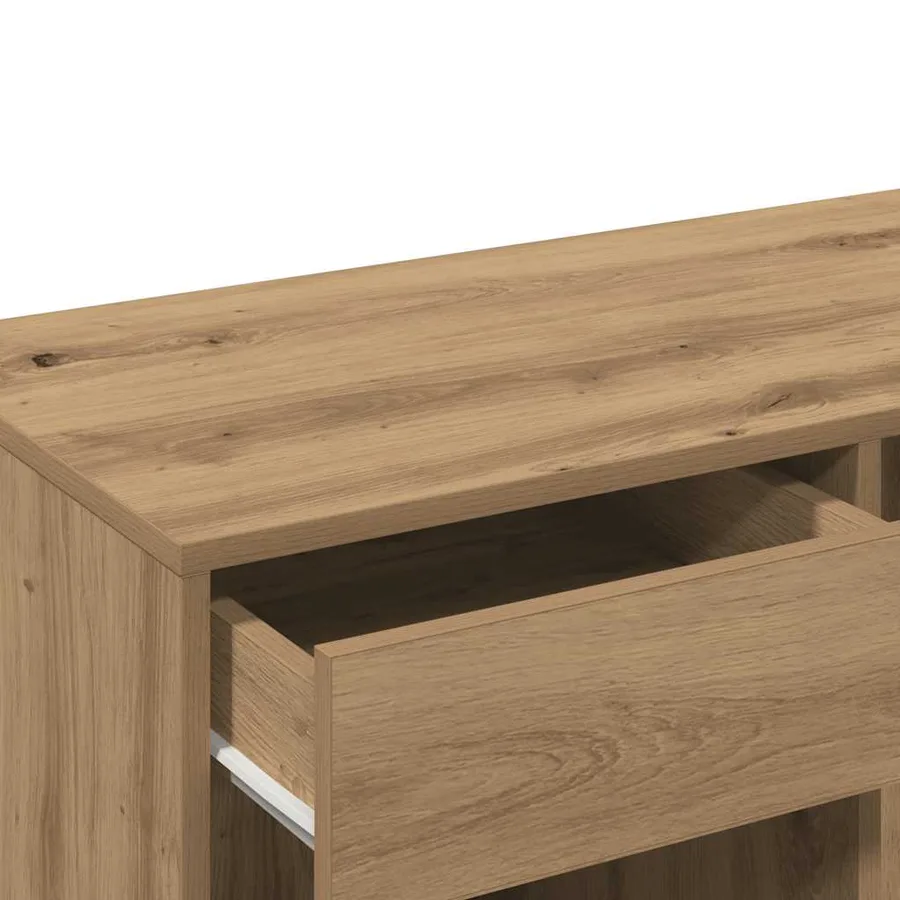 Armoire cosmétique chêne artisanal 80x40x75cm Bois d'ingénierie - 8