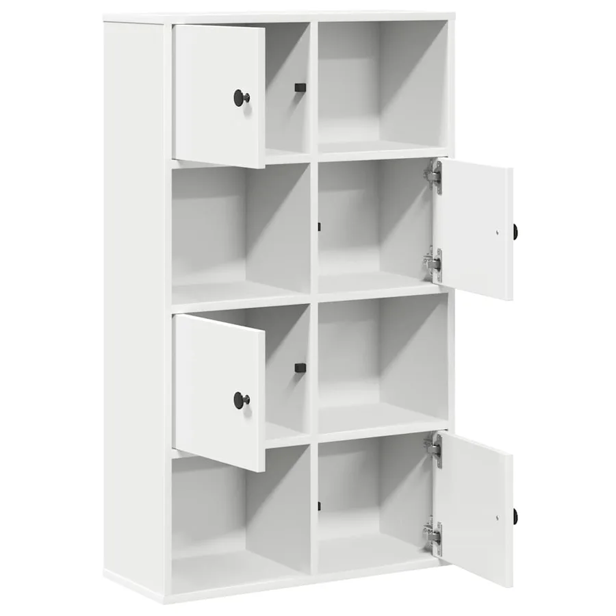 Bibliothèque blanc 60x24x101,5 cm bois d'ingénierie - 5