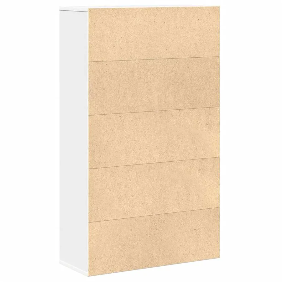 Bibliothèque blanc 60x24x101,5 cm bois d'ingénierie - 7