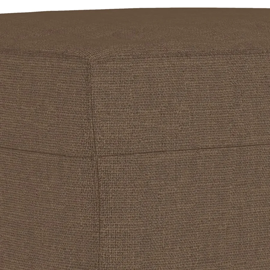 Ensemble de canapés 3 pcs marron tissu - 7