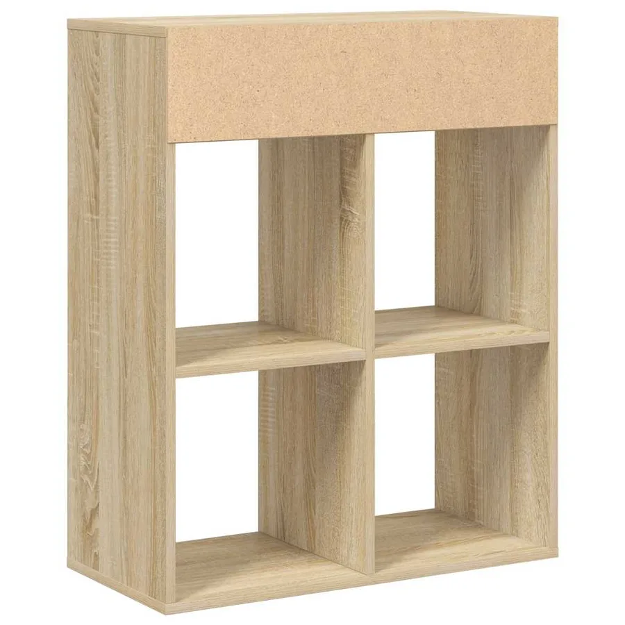 Bibliothèque chêne sonoma 66x31x80 cm bois d'ingénierie - 6