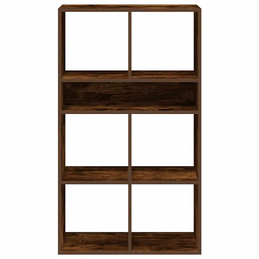 Bibliothèque chêne fumé 66x31x112 cm bois d'ingénierie - 4