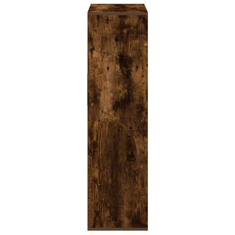 Bibliothèque chêne fumé 66x31x112 cm bois d'ingénierie - 5