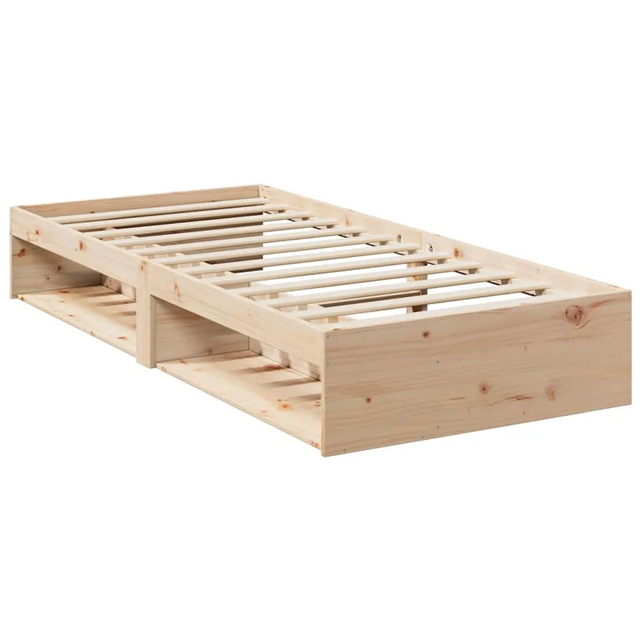 Lit de jour sans matelas 90x200 cm bois de pin massif - 3