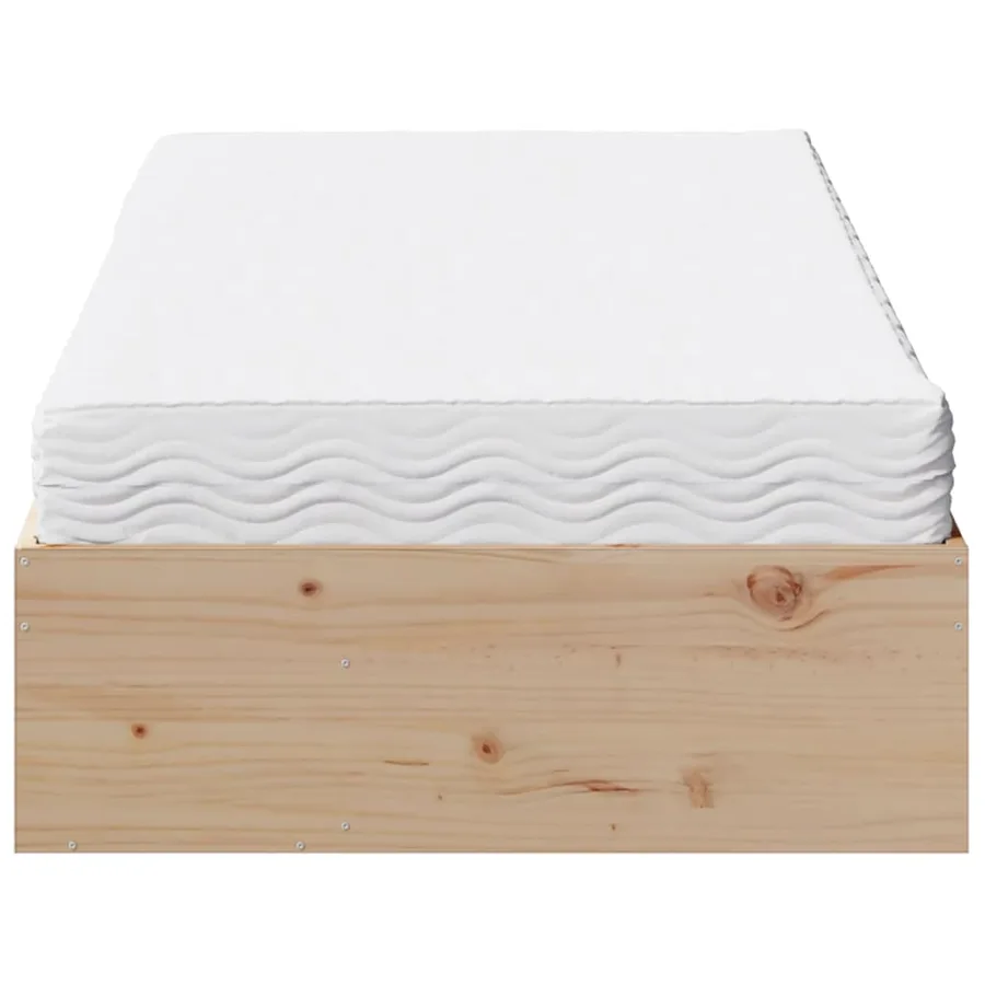 Lit de jour avec matelas 80x200 cm bois de pin massif - 6