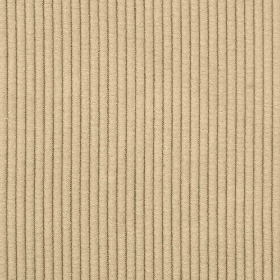 Chaise longue avec coussin tissu en velours côtelé gris-vert - 8
