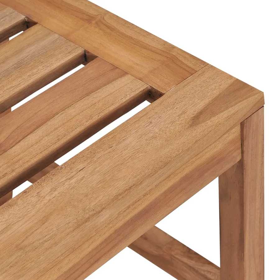 Chaises de jardin lot de 2 Bois de teck solide - 6