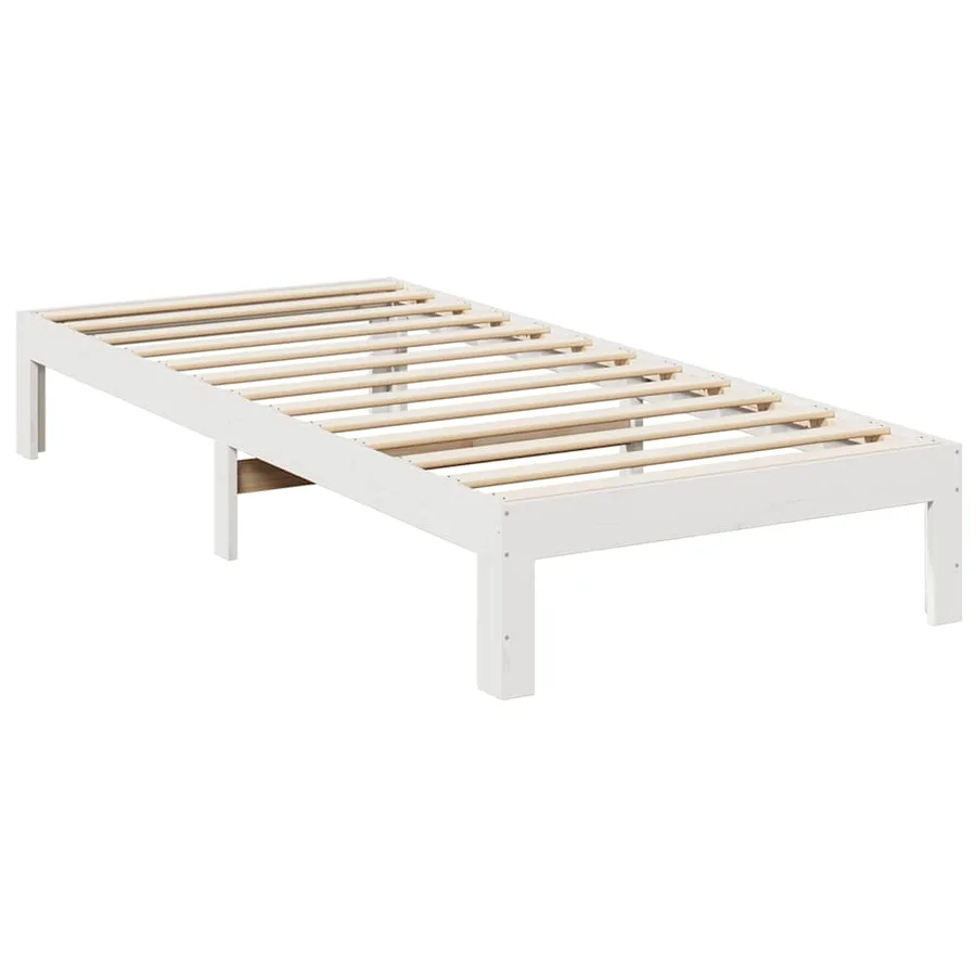 Cadre de lit familial sans matelas blanc 240x200 cm - 3