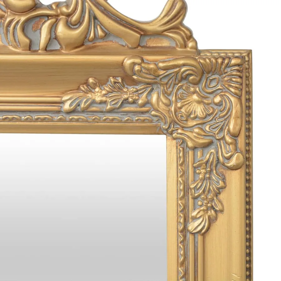 Miroir sur pied Style baroque 160x40 cm Doré - 4