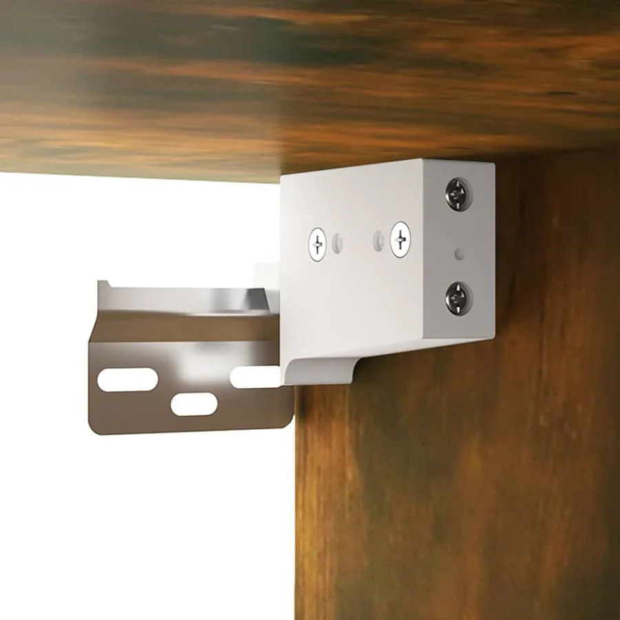 Armoire à miroir avec LED Chêne fumé 76x15x55 cm - 10