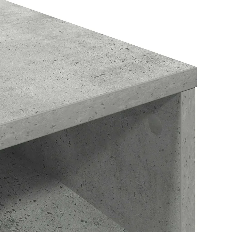 Bibliothèque gris béton 34x31x80 cm bois d’ingénierie - 7