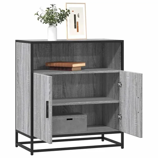 Buffet sonoma gris 68x35x76 cm bois d'ingénierie
