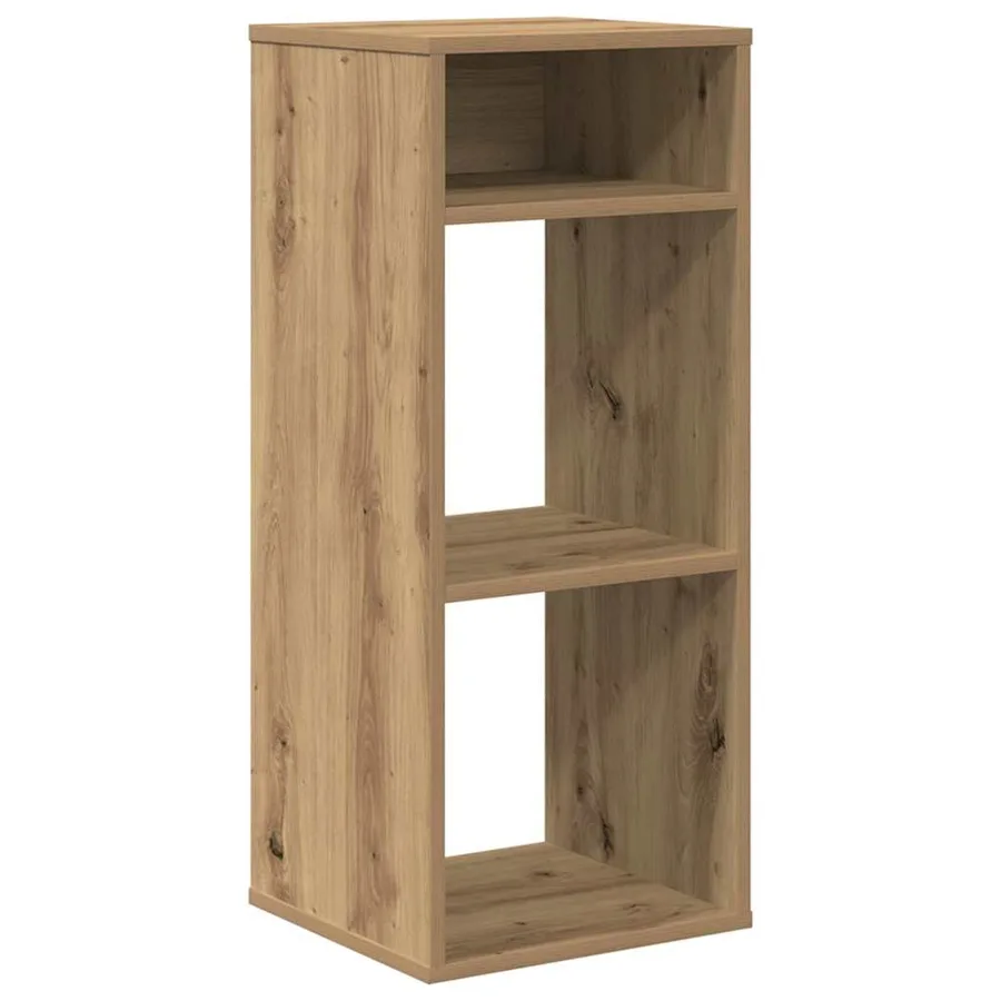 Bibliothèque chêne artisanal 34x31x80 cm bois d'ingénierie - 2