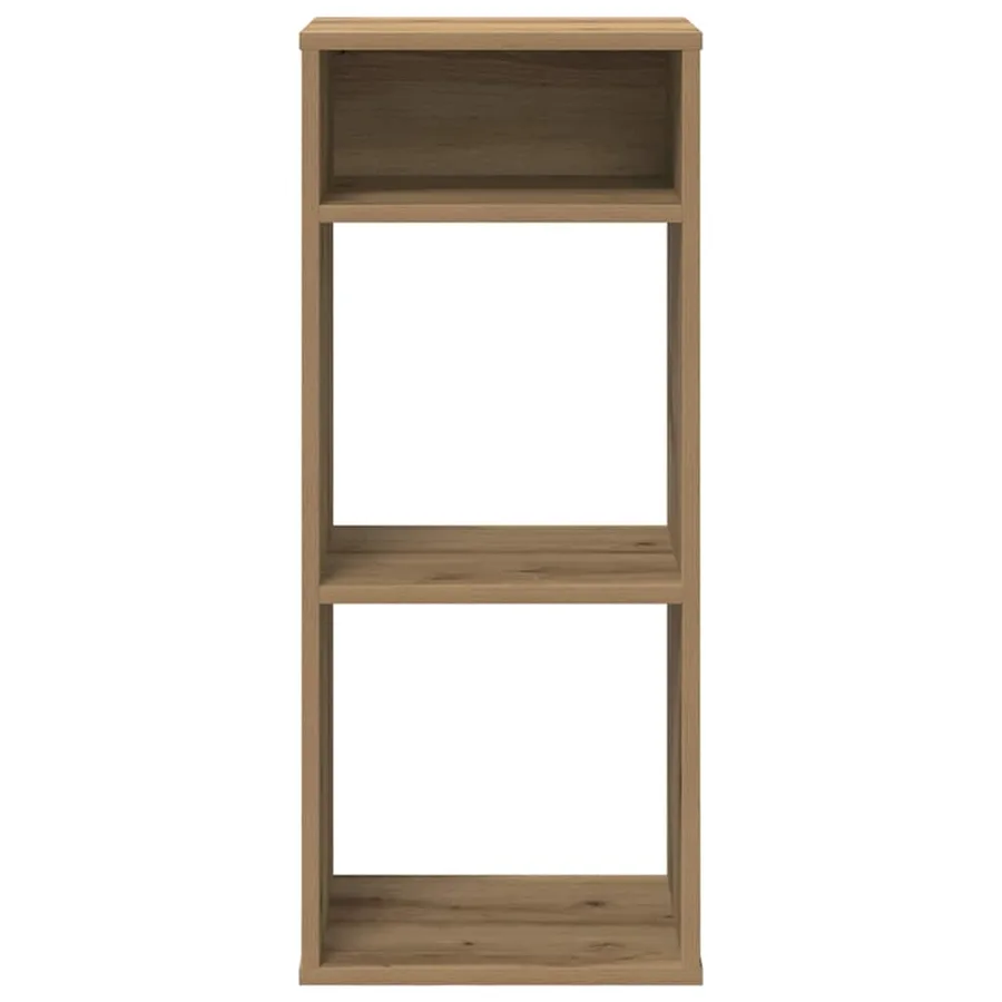 Bibliothèque chêne artisanal 34x31x80 cm bois d'ingénierie - 4