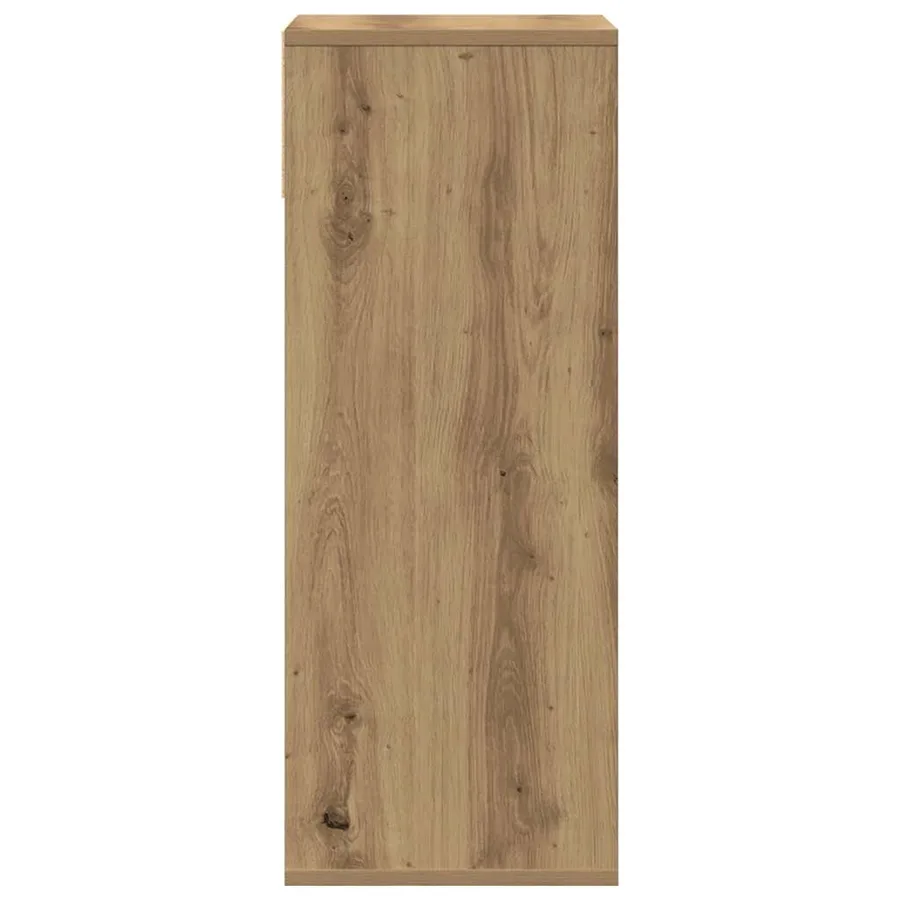 Bibliothèque chêne artisanal 34x31x80 cm bois d'ingénierie - 5