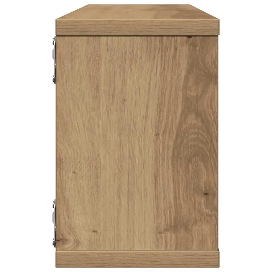 Étagères cube murales 4 pcs chêne artisanal 60x15x23 cm - 6