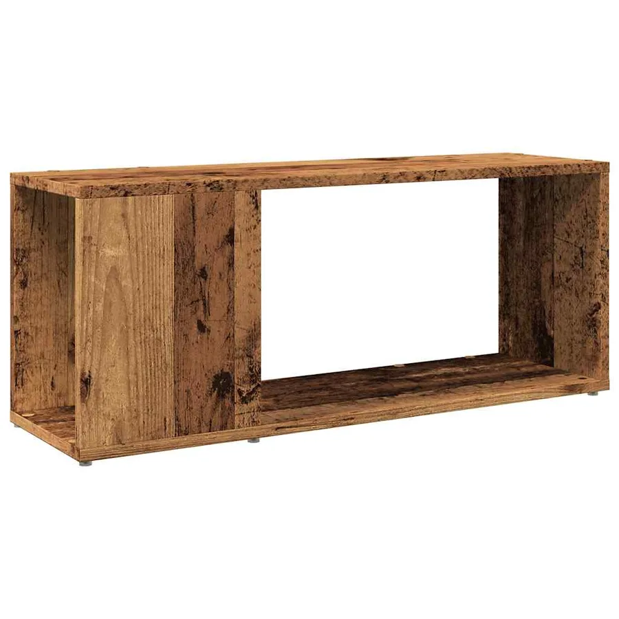 Meuble TV vieux bois 80x24x32cm bois d'ingénierie - 2