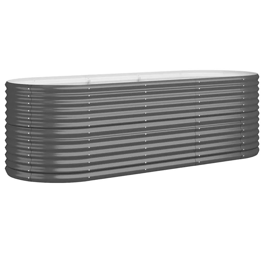 Lit surélevé de jardin Acier galvanisé Anthracite - 2