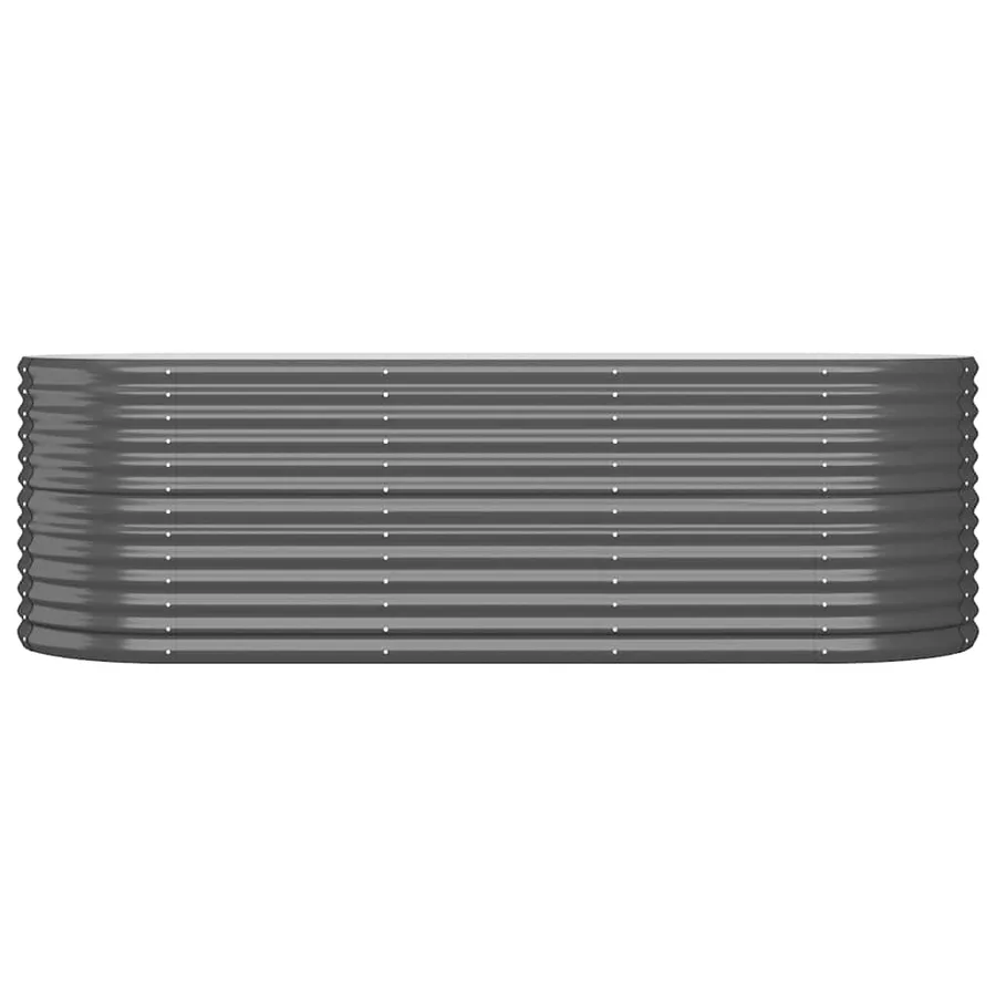 Lit surélevé de jardin Acier galvanisé Anthracite - 3