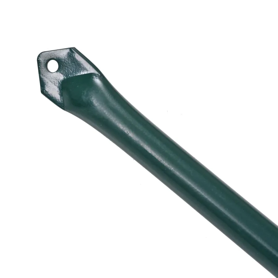 Poteau de jardin 10 pcs 1,5 m Métal Vert - 3