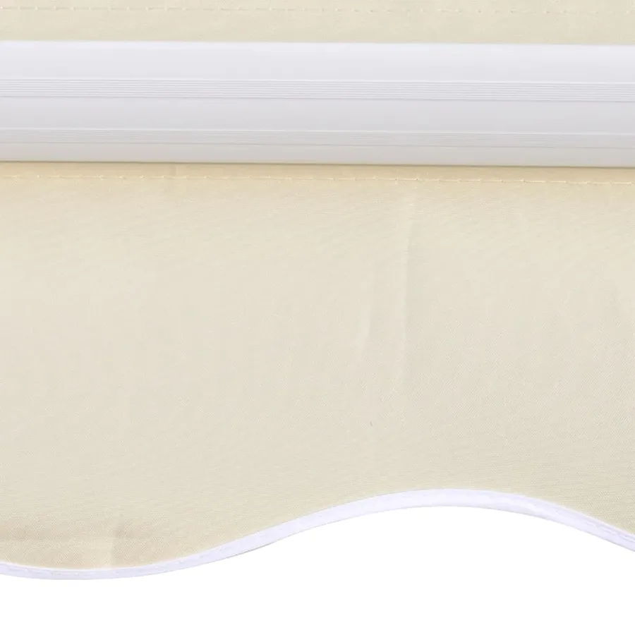 Tissu de remplacement pour auvent couleur crème 3,5x2,5 m polyester - 3