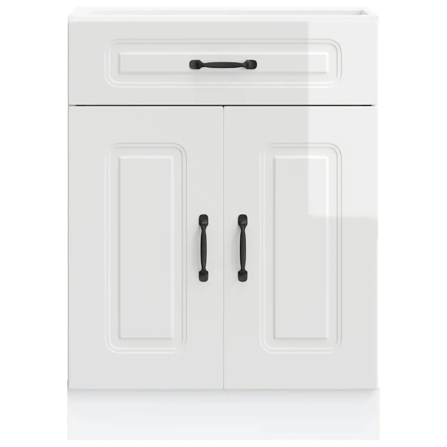 Armoire de cuisine Kalmar blanc brillant bois ingénierie - 4