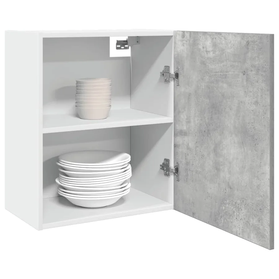 Armoire suspendue "Lyon" Gris béton 50 x 31 x 60 cm Bois d'ingénierie