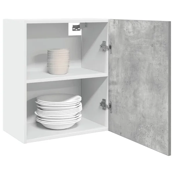 Armoire suspendue "Lyon" Gris béton 50 x 31 x 60 cm Bois d'ingénierie