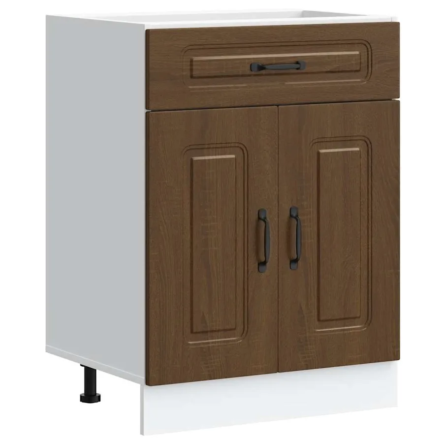 Armoire de cuisine Kalmar chêne marron bois d'ingénierie - 2