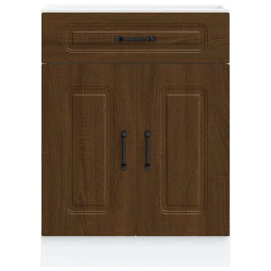 Armoire de cuisine Kalmar chêne marron bois d'ingénierie - 4