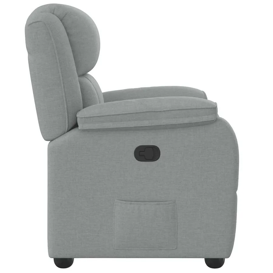 Fauteuil inclinable Gris clair Tissu - 4