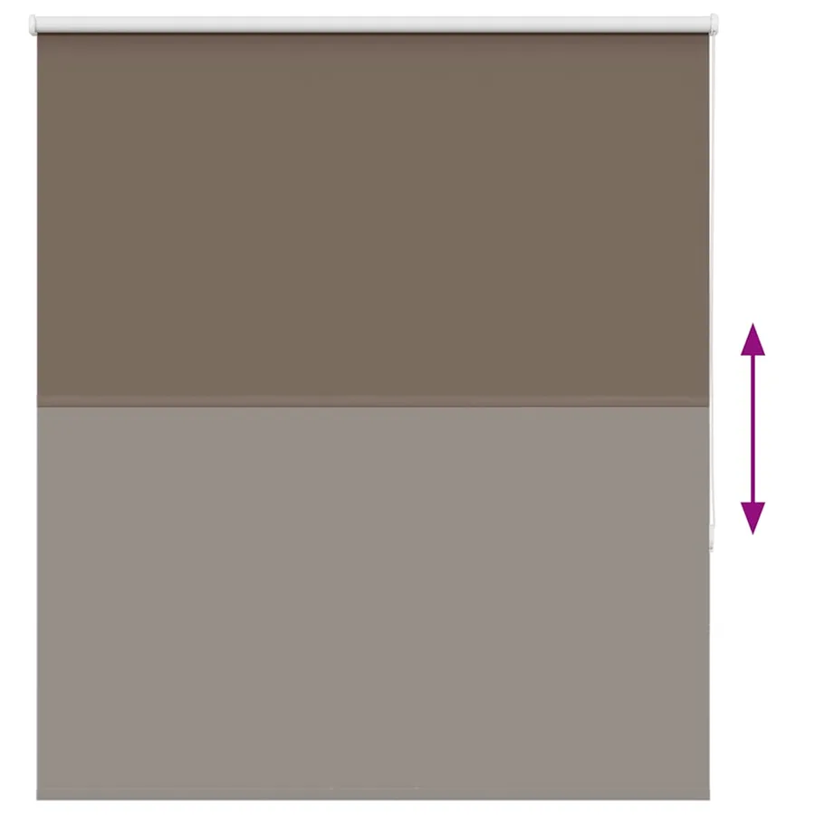 Store enrouleur occultant café 140x130cm largeur du tissu - 5