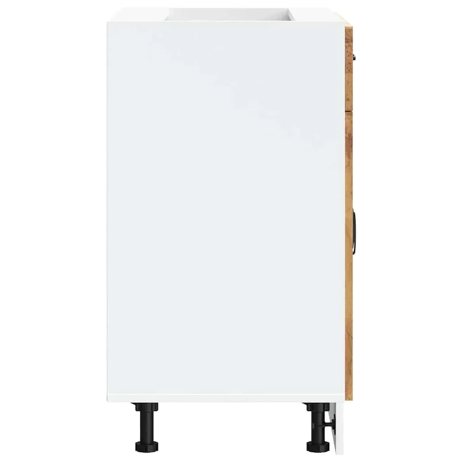 Armoire de cuisine Kalmar vieux bois bois d'ingénierie - 6