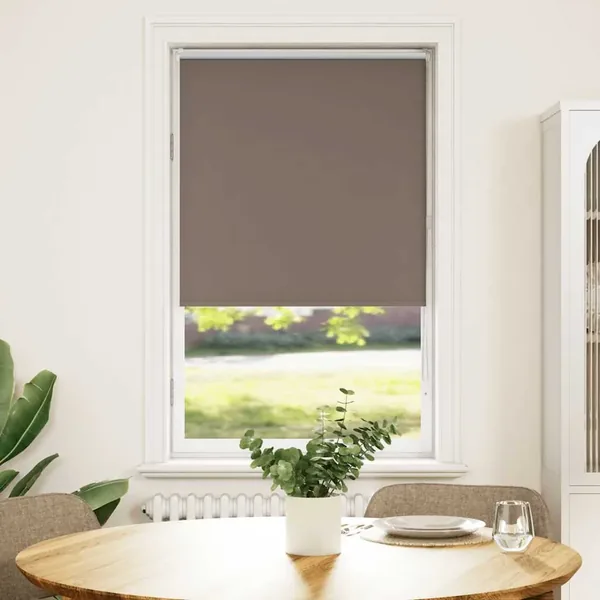 Store enrouleur occultant café 80x130cm largeur du tissu 75,7cm