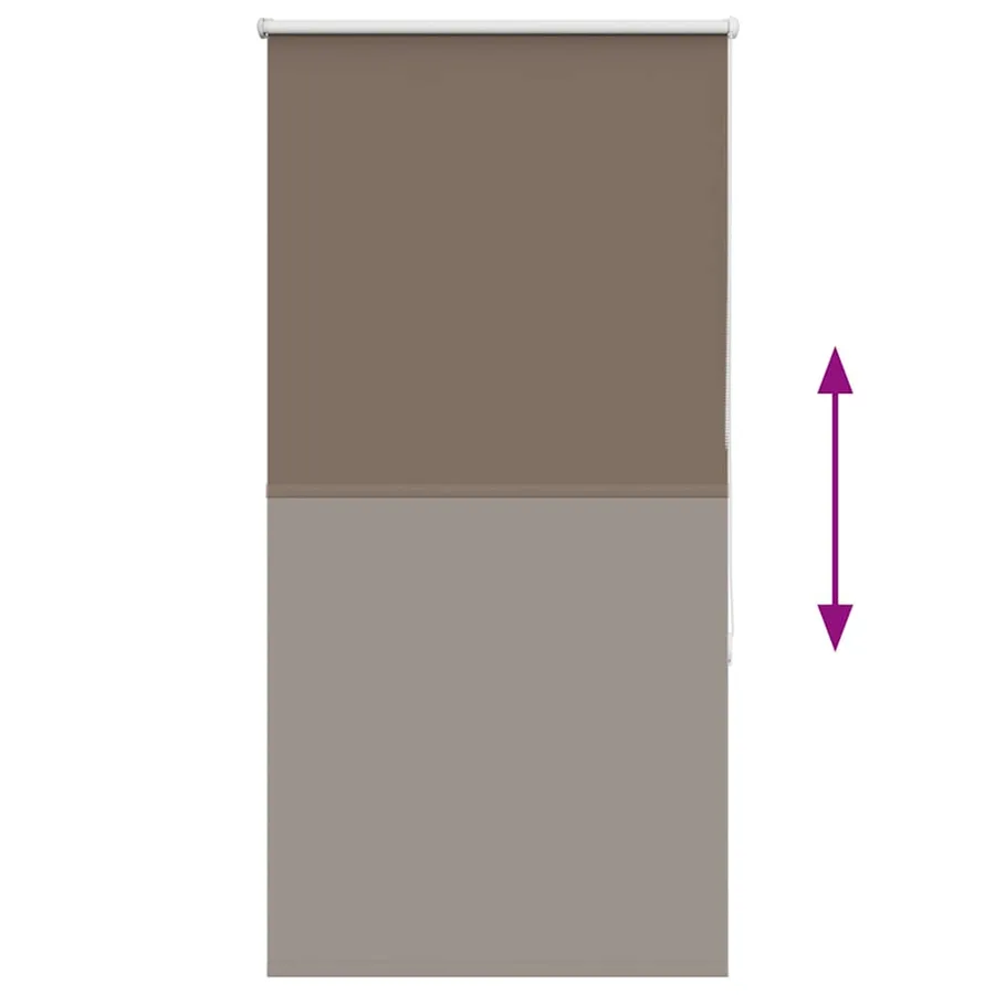 Store enrouleur occultant café 80x150cm largeur du tissu 75,7cm - 5