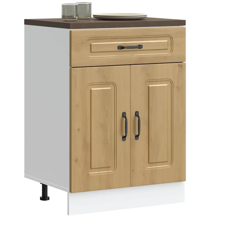 Armoire de cuisine Kalmar chêne artisanal bois d'ingénierie