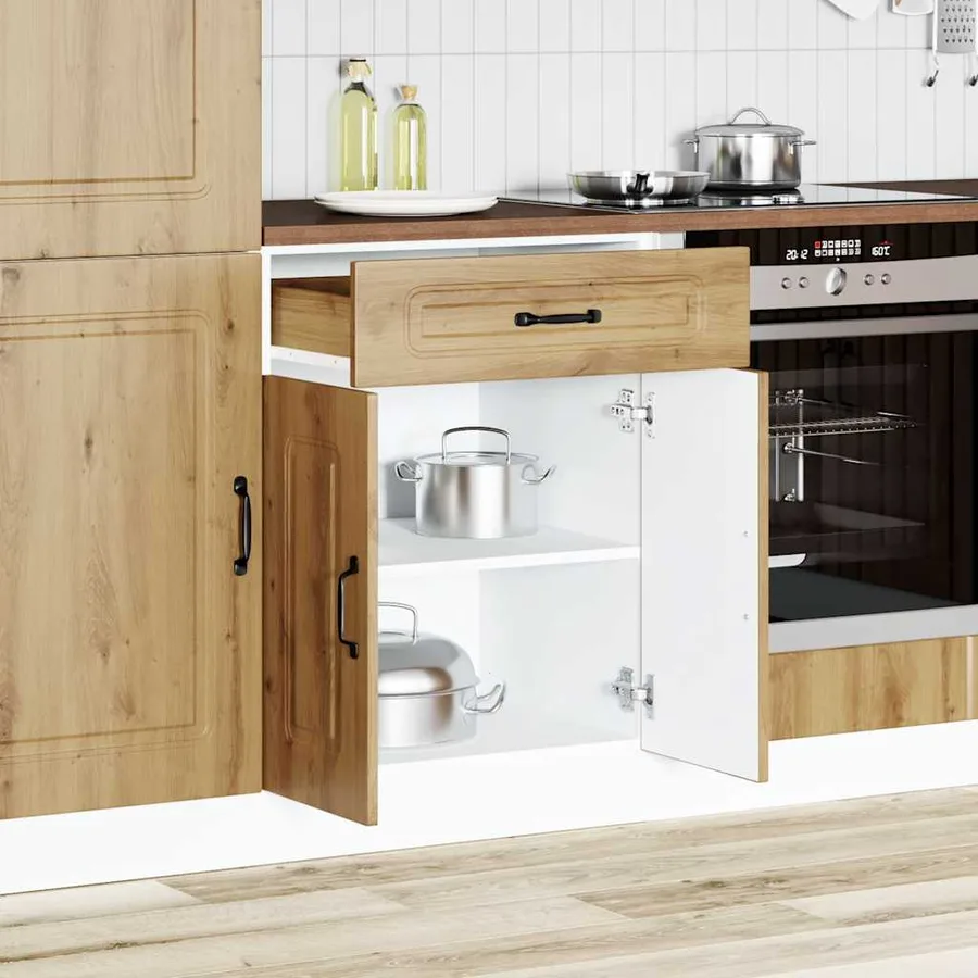 Armoire de cuisine Kalmar chêne artisanal bois d'ingénierie - 3
