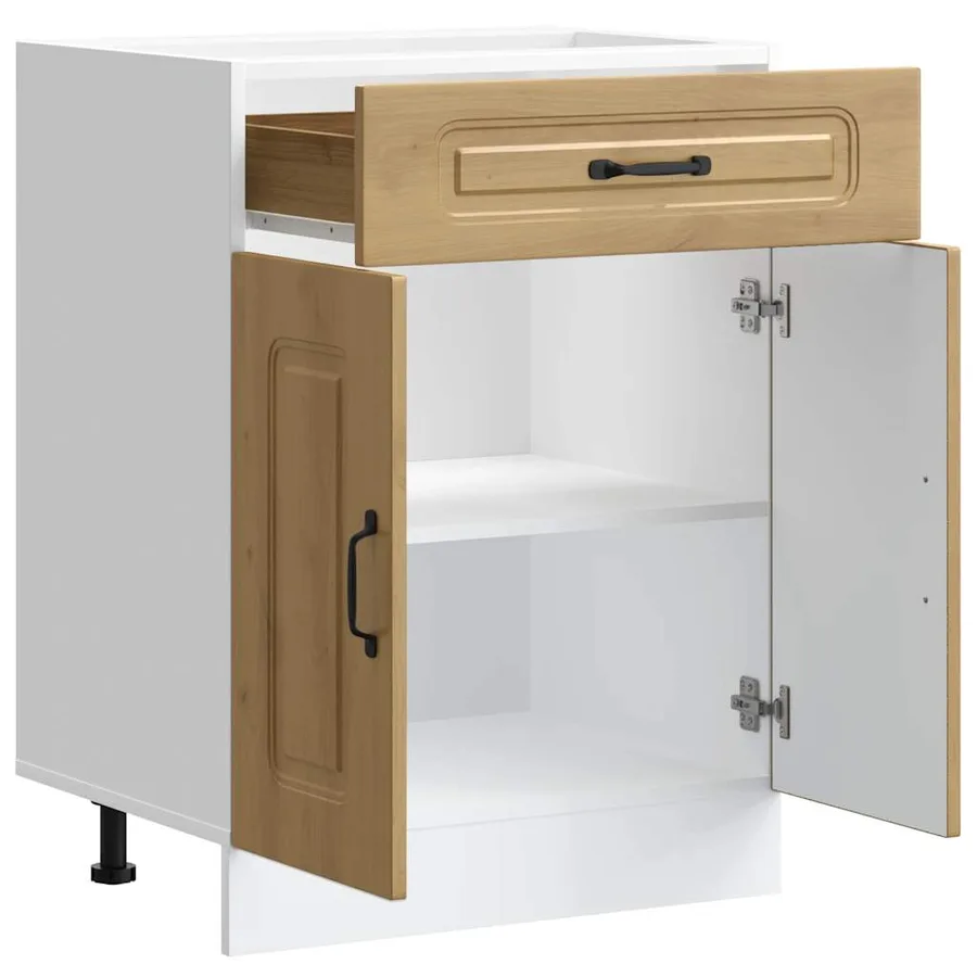 Armoire de cuisine Kalmar chêne artisanal bois d'ingénierie - 5
