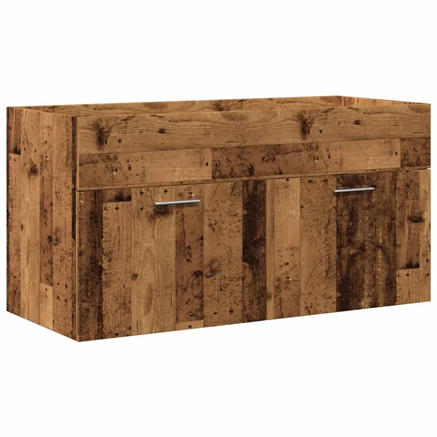 Ensemble de meubles salle de bain 3 pcs bois d'ingénierie - 6