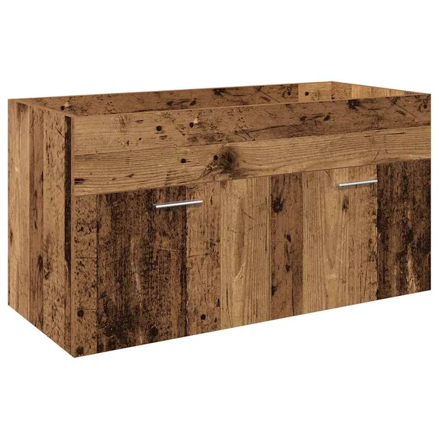 Ensemble de meubles salle de bain 3 pcs bois d'ingénierie - 5