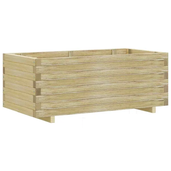 Rectangular raised bed 100x50x40 cm wood