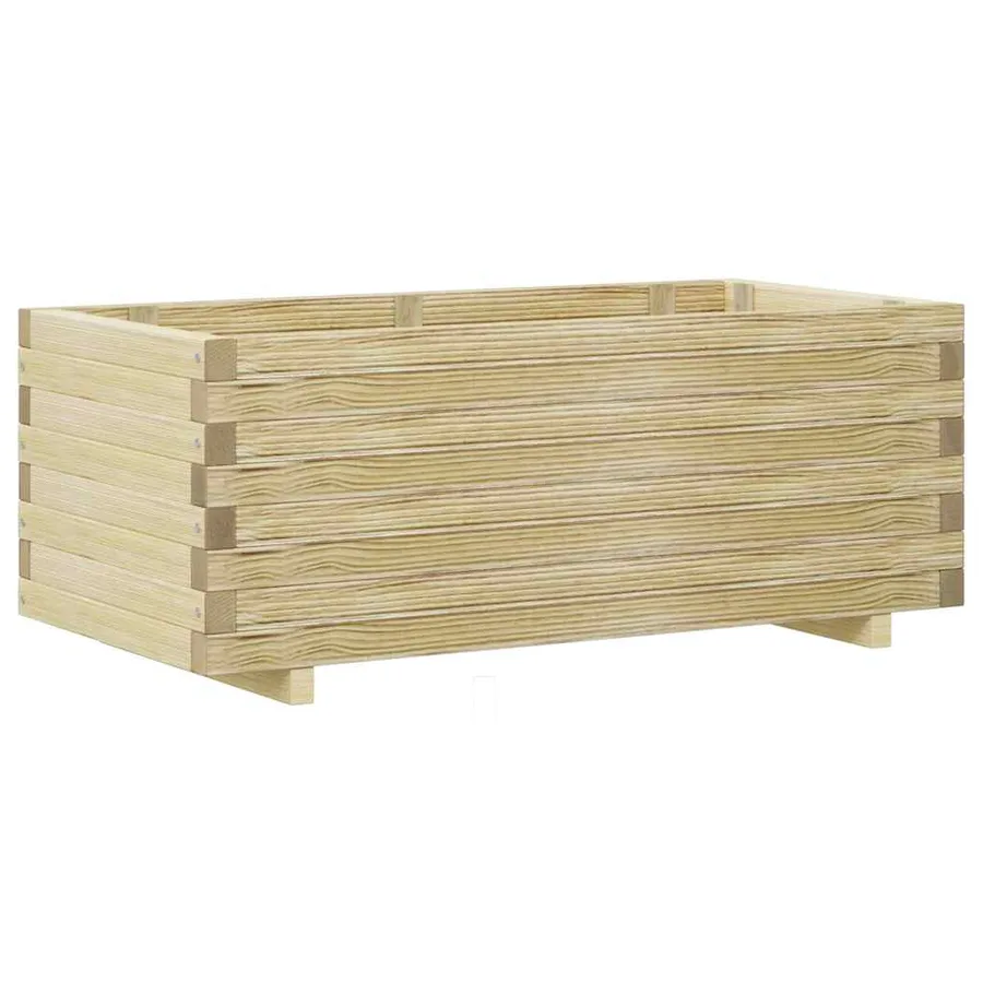 Lit surélevé rectangulaire 100x50x40 cm bois - 7