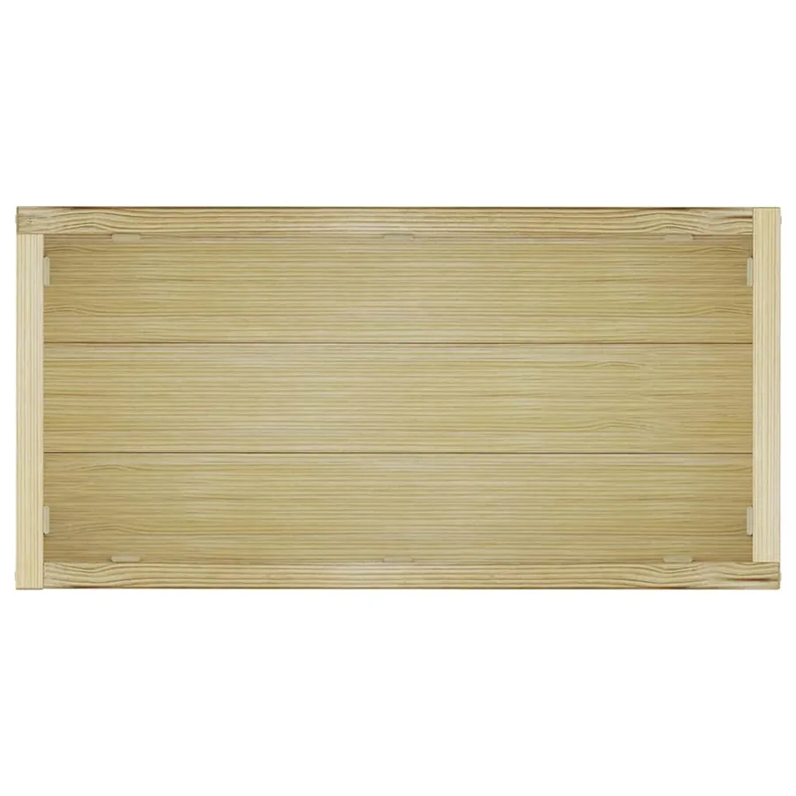 Lit surélevé rectangulaire 100x50x40 cm bois - 8
