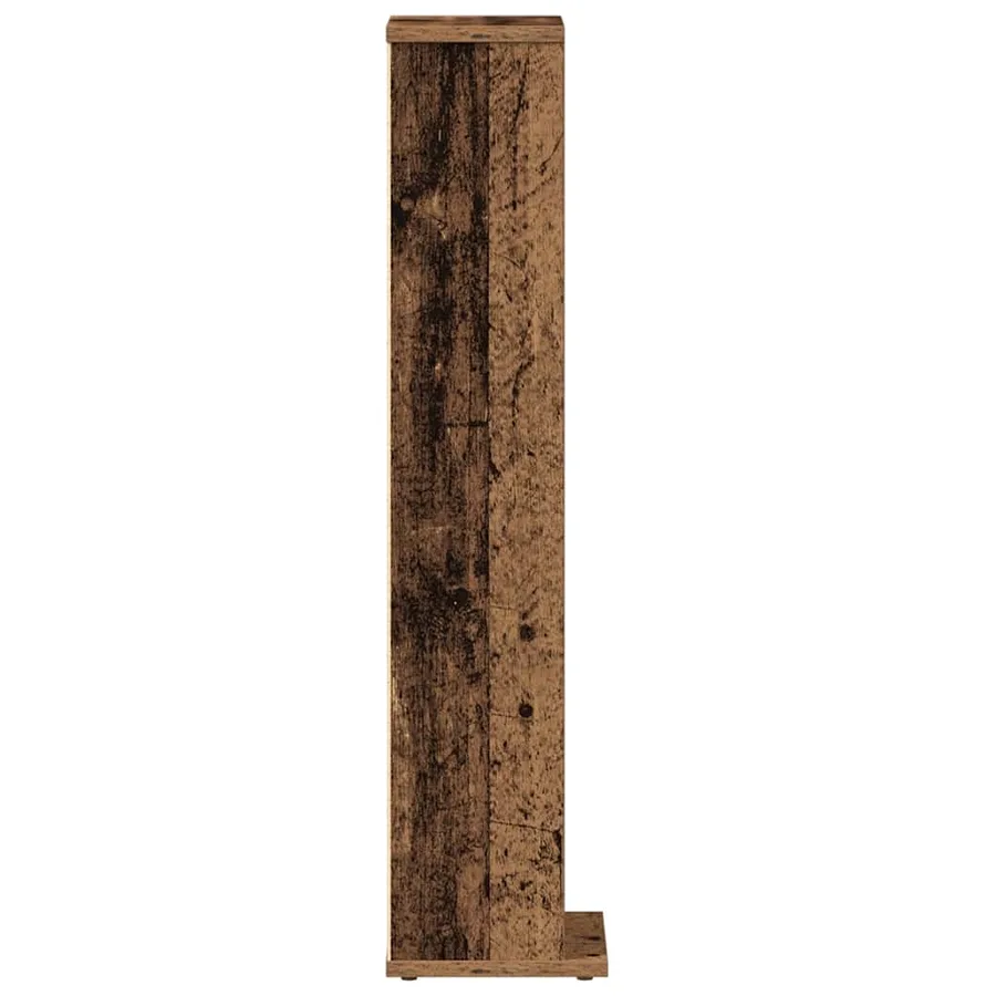 Armoire à CD vieux bois 21x20x88 cm bois d'ingénierie - 5