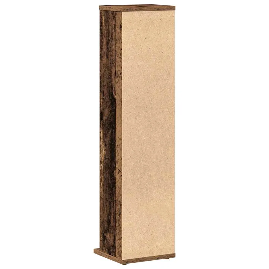 Armoire à CD vieux bois 21x20x88 cm bois d'ingénierie - 6