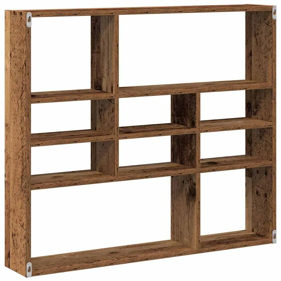 Étagère murale vieux bois 90x16x78 cm bois d'ingénierie - 6