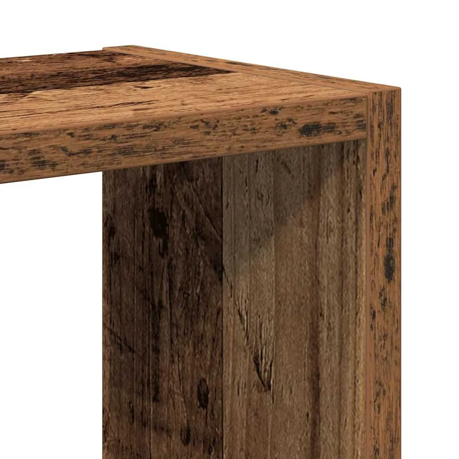 Étagère murale vieux bois 90x16x78 cm bois d'ingénierie - 7