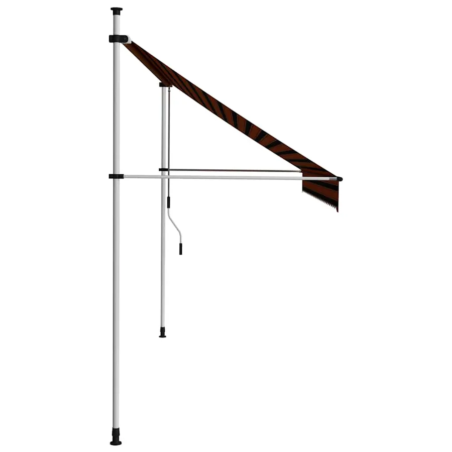 Auvent manuel rétractable 300 cm Orange et marron - 3