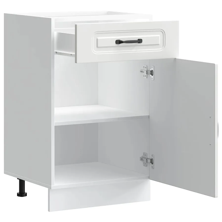 Armoire de cuisine Kalmar blanc bois d'ingénierie - 5