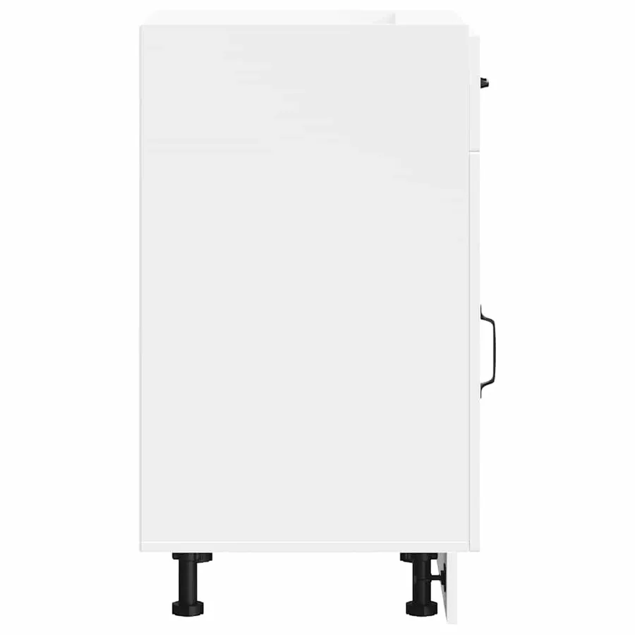 Armoire de cuisine Kalmar blanc bois d'ingénierie - 6